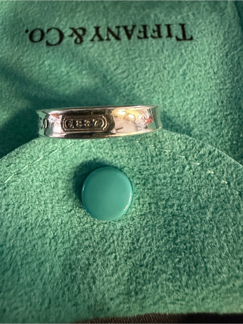 Tiffany & Co. Sterling Silver T & CO Band - Picture 4 of 7